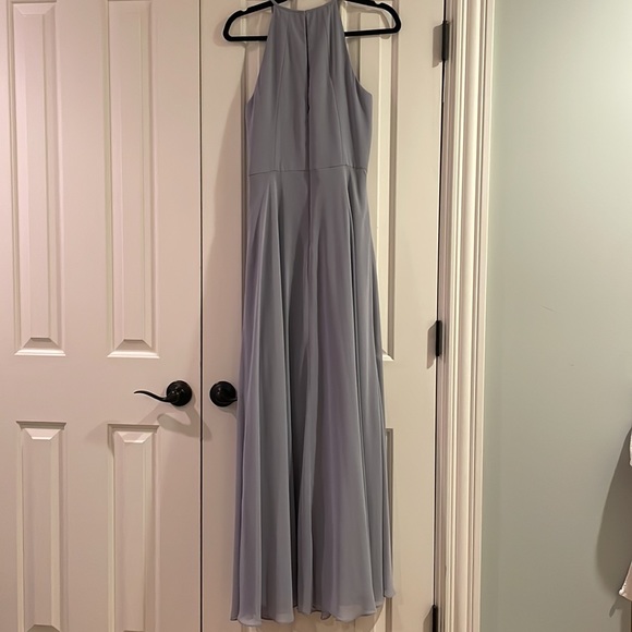 BLUE/GREY “Platinum” AFTER SIX size 10 Bridesmaid Dress - Picture 3 of 4